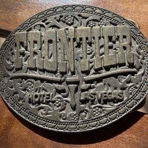 Las Vegas Vintage Frontier Hotel Belt Buckle